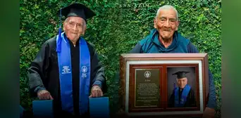 Don Felipe, el abuelo de 84 años que se graduó de ingeniero mientras vendía verduras en la calle Don Felipe, el abuelo de 84 años que se graduó de ingeniero mientras vendía verduras en la calle