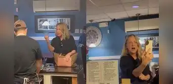 “Voy a sacarte de aquí”: mujer ataca a empleado hispano por tener la televisión con un canal en español “Voy a sacarte de aquí”: mujer ataca a empleado hispano por tener la televisión con un canal en español