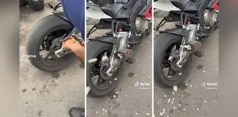 Joven utiliza el tubo de escape de su moto lineal para hacer canchita: "Con sabor a combustible" Joven utiliza el tubo de escape de su moto lineal para hacer canchita: "Con sabor a combustible"