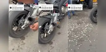 Utiliza los tubos de escape de su moto para hacer canchita y se hace viral: "Con sabor a combustible" Utiliza los tubos de escape de su moto para hacer canchita y se hace viral: "Con sabor a combustible"