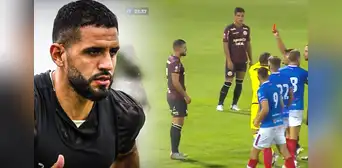 Universitario: Di Benedetto buscó al árbitro tras la expulsión y sus compañeros lo detuvieron Universitario: Di Benedetto buscó al árbitro tras la expulsión y sus compañeros lo detuvieron