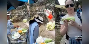 Estadounidense prueba choclo con queso y comete curioso error: “Así no se come” Estadounidense prueba choclo con queso y comete curioso error: “Así no se come”