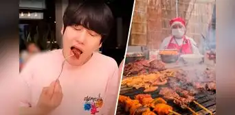 Kyuhyun de Super Junior prueba costosos anticuchos, pero prefiere carretilla: "Más rico en la calle"