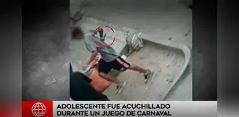 SMP: acuchillan a menor de 15 años durante juego por carnavales