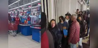 Ciudadanos realizaron largas colas para ingresar a Plaza Vea que volvió a abrir en Juliaca Ciudadanos realizaron largas colas para ingresar a Plaza Vea que volvió a abrir en Juliaca