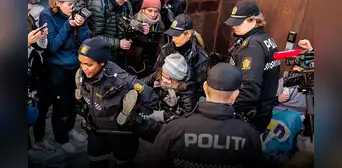 Greta Thunberg es detenida por la Policía tras bloquear varios ministerios en Noruega