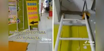 Hombre encuentra un "baño para astronautas" en el centro de Lima y usuarios quedan en shock Hombre encuentra un "baño para astronautas" en el centro de Lima y usuarios quedan en shock