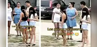 Mujer sorprende al pasear a su cangrejo con correa en la playa y usuarios quedan en shock Mujer sorprende al pasear a su cangrejo con correa en la playa y usuarios quedan en shock