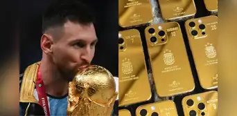 Messi encargó lujosos iPhones de oro para todos sus compañeros campeones del mundo Messi encargó lujosos iPhones de oro para todos sus compañeros campeones del mundo