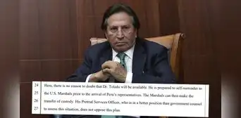 Alejandro Toledo pide a juez de EE. UU no detenerlo y dice estar dispuesto a entregarse para ser extraditado Alejandro Toledo pide a juez de EE. UU no detenerlo y dice estar dispuesto a entregarse para ser extraditado