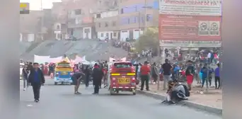 Carabayllo: manifestantes bloquean avenida Túpac Amaru