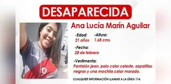 Familia busca a joven de 21 años que requiere medicación y desapareció hace 3 días en Surco
