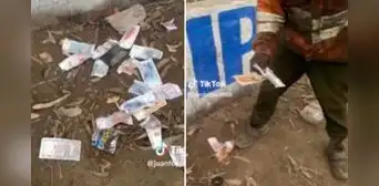 Peruano encuentra fajo de billetes en la basura, pero los revisa y se lleva una gran decepción Peruano encuentra fajo de billetes en la basura, pero los revisa y se lleva una gran decepción