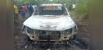 Hallan camioneta calcinada, pero sus 2 ocupantes están desaparecidos
