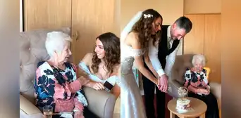 Novia recrea su boda en geriátrico para su abuela con demencia: "Fue completamente mágico" Novia recrea su boda en geriátrico para su abuela con demencia: "Fue completamente mágico"