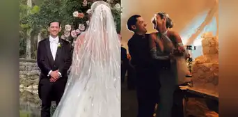 Así fue la reacción de Guaynaa al ver a Lele Pons caminando hacia el altar en su exclusiva boda en Miami