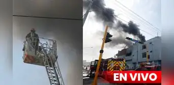 Incendio en La Victoria EN VIVO: bomberos intentan llegar al centro del incendio Incendio en La Victoria EN VIVO: bomberos intentan llegar al centro del incendio