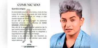 Bryan Arámbulo y su orquesta sufren asalto en el norte del Perú Bryan Arámbulo y su orquesta sufren asalto en el norte del Perú