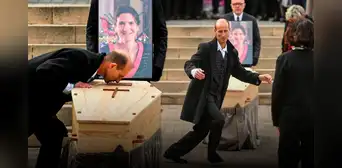 Viudo le dedica un emotivo último baile a su esposa asesinada por uno de sus alumnos Viudo le dedica un emotivo último baile a su esposa asesinada por uno de sus alumnos