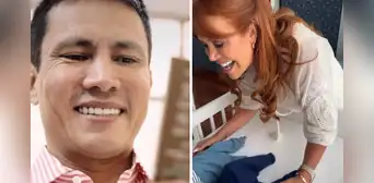 Magaly Medina emocionada de conocer a los bebés de Renzo Costa: “Están bellos”