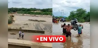 Lluvias en el norte: alerta ante inminente desborde del río La Leche en Lambayeque
