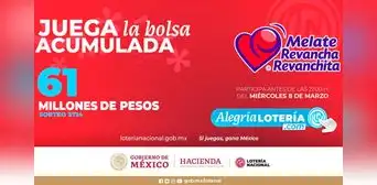 Sorteo Melate: Resultados de la Lotería Nacional HOY 8 de marzo Sorteo Melate: Resultados de la Lotería Nacional HOY 8 de marzo