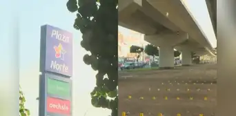 Denuncian que Plaza Norte puso un estacionamiento debajo de puente de la Panamericana Norte