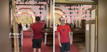 Joven interrumpe boda de desconocidos y hace lo impensado: "Yo me opongo" Joven interrumpe boda de desconocidos y hace lo impensado: "Yo me opongo"