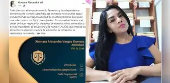 Joven abogada ofrece trabajar gratis para demandar a hombres por pensión de alimentos