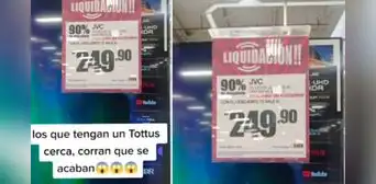 Tottus vende TV 4K ultra HD a 250 soles y usuarios enloquecen: “Qué barato, dame 47”