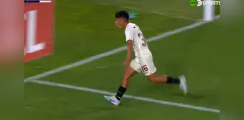 ¡Se vistió de goleador! Piero Quispe llegó al área como '9' y marcó el 1-0 de Universitario