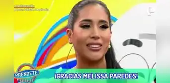 Melissa Paredes llora al despedirse de "Préndete": "Gracias por la oportunidad"