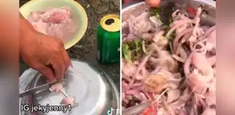 Llevan su pescado a la playa, lo lavan en el mar y preparan ceviche: “Está en su punto” Llevan su pescado a la playa, lo lavan en el mar y preparan ceviche: “Está en su punto”