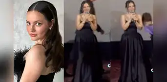 Francisca Aronsson pasó incómodo momento en avant premiere mientras ofrecía discurso
