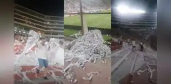 Hinchas de Universitario limpiaron tribuna norte tras victoria en la Sudamericana ante Cienciano Hinchas de Universitario limpiaron tribuna norte tras victoria en la Sudamericana ante Cienciano