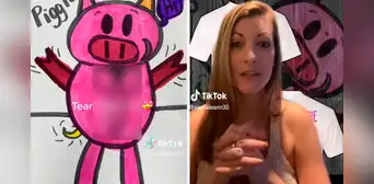 Colegio califica de ‘obscena’ la corbata que hizo una niña en su dibujo de cerdito Colegio califica de ‘obscena’ la corbata que hizo una niña en su dibujo de cerdito