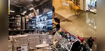 Open Plaza quedó inundado por lluvias torrenciales en Piura