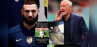 Deschamps reveló por qué Benzema dejó el mundial Qatar y el jugador 'explotó': "Payaso, mentiroso" Deschamps reveló por qué Benzema dejó el mundial Qatar y el jugador 'explotó': "Payaso, mentiroso"