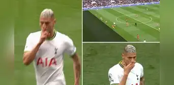 Richarlison anota golazo, 'mandó a callar' a Conte, pero el VAR le anuló el tanto por offside