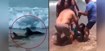 Tiburones salen a la orilla y atacan a 2 adolescentes: se les amputó un brazo y una pierna