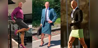 Hombre usa faldas y tacos tras admitir que le aburre la prenda masculina: “Veo la ropa sin género”
