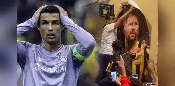Al-Ittihad venció a Al-Nassr de Cristiano y sus hinchas se burlan con gigantografías de Messi Al-Ittihad venció a Al-Nassr de Cristiano y sus hinchas se burlan con gigantografías de Messi