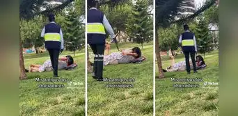 Pareja es captada en comprometedora escena y serenazgo los interviene: "El amor en tiempos de misios"