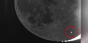 Choque de asteroide contra la Luna es captado en video por astrónomo japonés Choque de asteroide contra la Luna es captado en video por astrónomo japonés