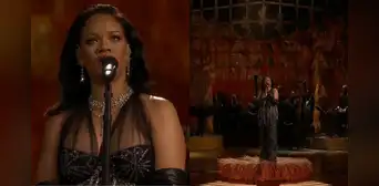 Rihanna cantó "Lift me up" de "Black Panther" en la ceremonia de los Oscar 2023 Rihanna cantó "Lift me up" de "Black Panther" en la ceremonia de los Oscar 2023