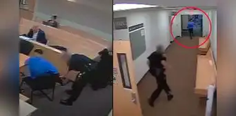 Asesino de doble crimen aprovecha descuido de policía y escapa corriendo de su juicio Asesino de doble crimen aprovecha descuido de policía y escapa corriendo de su juicio