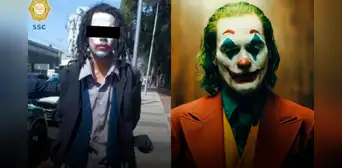 Un hombre disfrazado de Joker asaltó y atacó con un machete a transeúnte