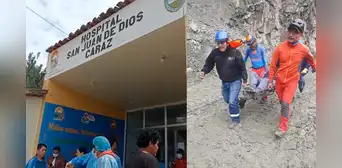 Parte de cerro cayó sobre bus y dejó 4 personas muertas en Áncash
