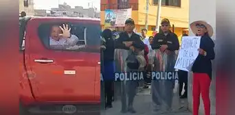 Ministro de Trabajo inauguró año escolar en Tacna, pero se retiró en medio de protestas
