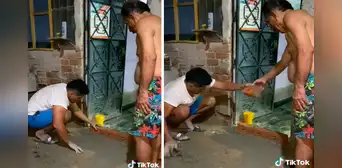 Va a casa de su novia y lo ponen a construir un muro contra inundaciones: "Yo solo vine a ver a su hija" Va a casa de su novia y lo ponen a construir un muro contra inundaciones: "Yo solo vine a ver a su hija"